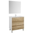 thumbnail image 2 of Eviva Majesty 32" Bathroom Vanity with White Integrated Sink in Oak Finish, 2 of 3