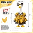 thumbnail image 3 of Qwtwty Thanksgiving Garden Goose Costume for 23" Cement Plastic Geese Statue, Yard Goose Decorations for Halloween Thanksgiving Outdoor Yard Patio Holiday Decor, 3 of 5