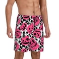 thumbnail image 2 of Fuzoiu Halloween Pumpkins Print Pajama Shorts for Men, Men's Pajama Bottoms,Mens Lounge Sleepwear,Pajama Pants with Pocket-3X-Large, 2 of 6