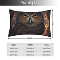 thumbnail image 2 of Pofeuu Classical Style Brown Owl Print Polyester Microfiber Plush Pillowcases, Super Soft and Cozy Pillow Case Covers with Envelop Closure（Pillow core not included）-20"x30", 2 of 6