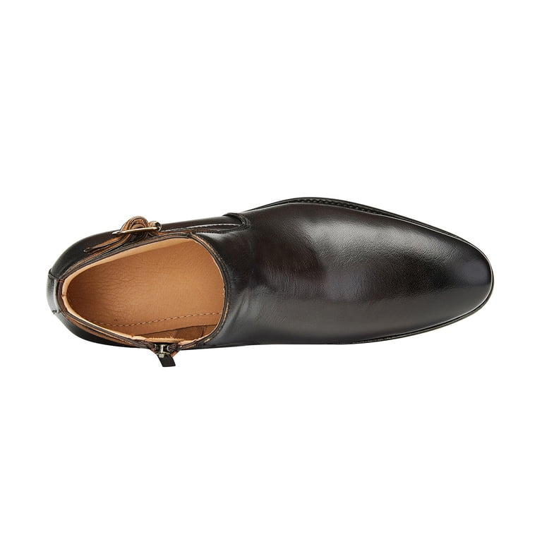 Santimon Genuine Leather Chukka Boots Mens Oxford Dress Boots Casual  Chelsea Boots Brown 8.5 US - Walmart.com