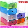 thumbnail image 2 of MLINS  10 PCS Dust-proof Shoe Box Premium Boxes Multicolor, 2 of 8