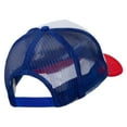 thumbnail image 4 of Sunny Smile with Cloud Heat Transfer Foam Panel Mesh Snapback - White Royal OSFM, 4 of 5