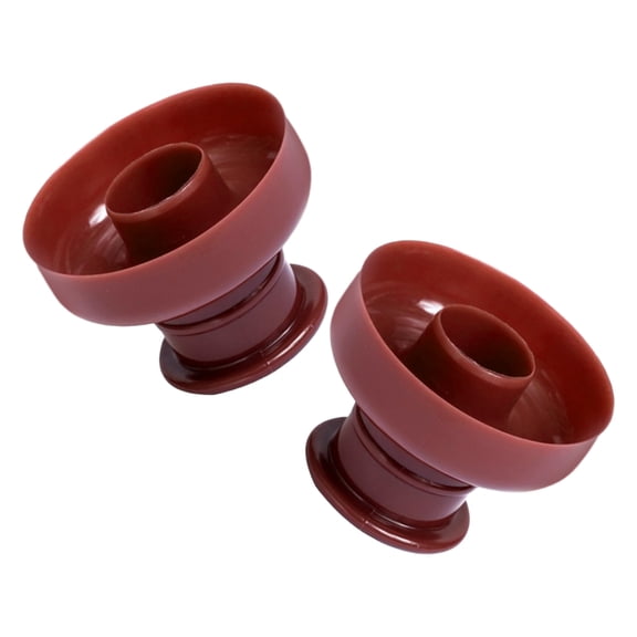 unbranded 2Ud Para Donas Redondo De Plástico Resistente Para Hornear En Casa Color Marrón Claro
