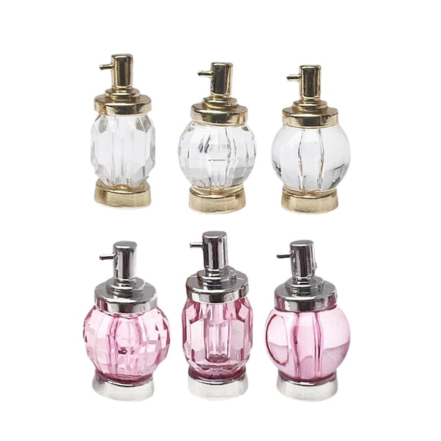 6 Uds Moderno Mini Escala 1:12 Casa de Muñecas Botella de Perfume Decoración de Baño