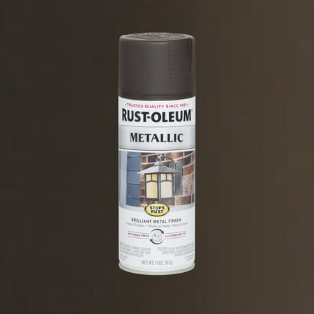 Rust-Oleum Stops Rust Metallic Oil Rubbed Bronze Brilliant Metal Finish Spray Paint, 11 oz