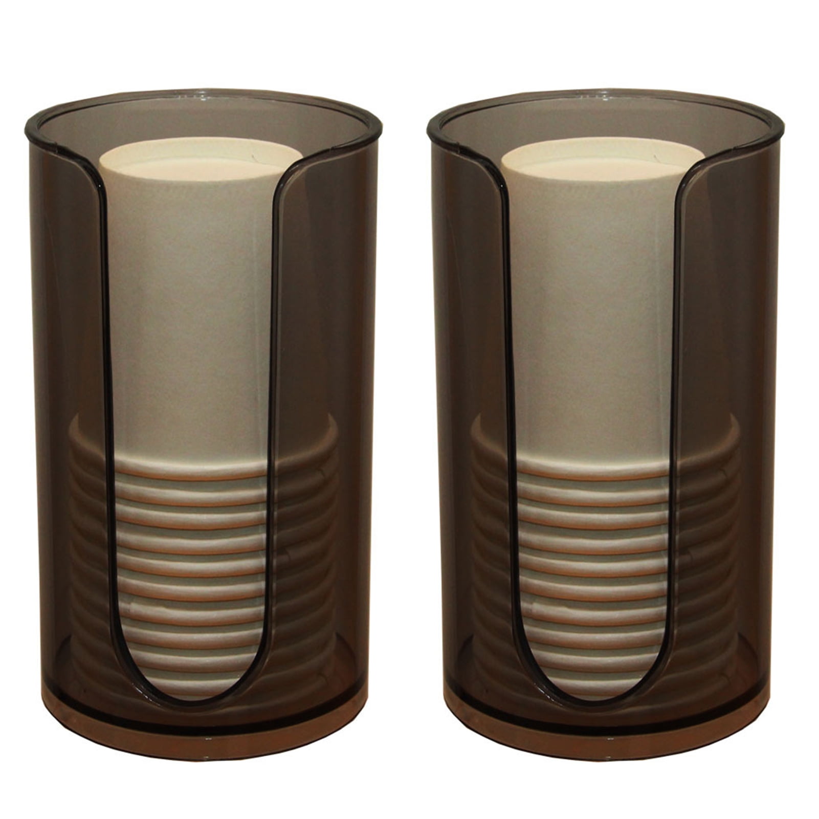 Bobasndm 2 Pcs Small Paper Cup Dispenser - Disposable Cup Storage ...