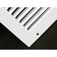 thumbnail image 5 of 4" x 26" Return Air Grille - Sidewall and Ceiling - HVAC Vent Duct Cover Diffuser - [White] [Outer Dimensions: 5.75w X 27.75" h], 5 of 5
