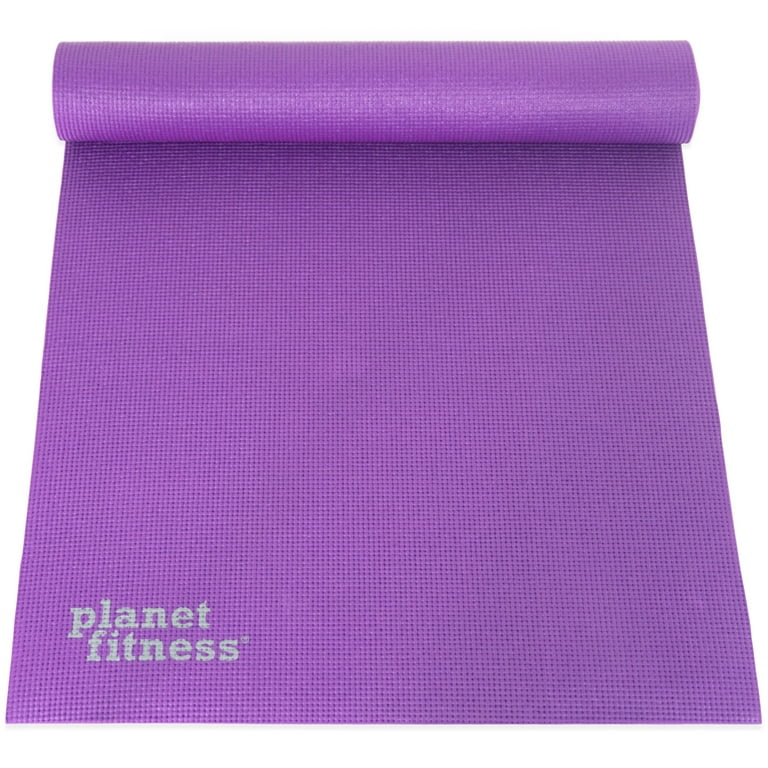 Planet Fitness Yoga Mat 1 4 6mm Thick 68 L w Microban Antimicrobial Technology Purple