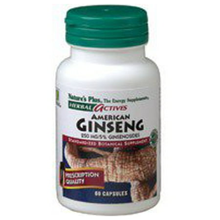 Ginseng nord-américain Extrait 250mg Nature's Plus 60 Caps