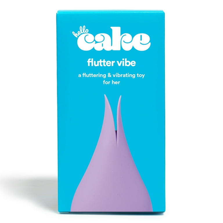 Hello Cake Flutter Vibe- an Ultra Fluttering Vibrator for Clitoral Play,  Lavender, 1 Count
