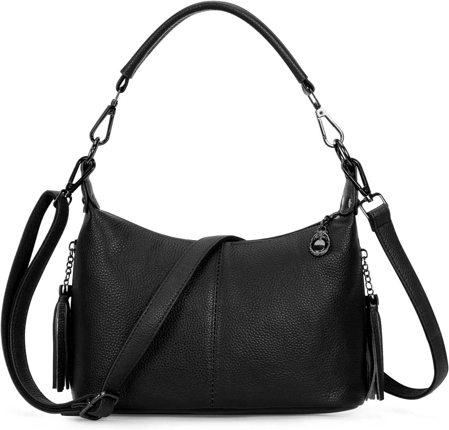 Genuine Leather Crossbody Bags for Women Hobo Purses and Handbags Ladies Shoulder Crossbody Purse