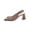 Khaki, variant on Gealkoca Slingback Pumps Elegant Dressy Heels for Women Closed Toe High Heels Wedding Bride Prom Party Evening Shoes Round Pointed Toe Backless Shoes