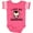 Football Pink and White, variant on Inktastic I Love My Grandma with Cute Penguin and Hearts Girls Baby Bodysuit