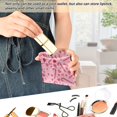thumbnail image 6 of PU Leather Coin Purse Wallet Compact Water-Resistant Card Cases Money Organizers Pink Candy Cane and Strawberry, 6 of 7