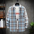 thumbnail image 2 of Men Shirts 2025 Men Fashion Casual Fashionable Square Printing Lightweight Breathable Long Sleeve Lapel Formal Shirt, 2 of 5
