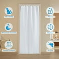thumbnail image 6 of Room Divider Curtain with Ceiling Track, Blackout Privacy Large Window Curtains for Living Room Bedroom Patio Sliding Glass Door Dining, W 100 x L 95, Greyish White, 6 of 15