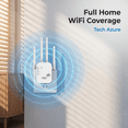 thumbnail image 2 of WiFi Extender Signal Booster Up to 5000 sq.ft, 1200Mbps Dual Band Wireless Internet Repeater, Long Range Network Amplifier for Home Dead Zones, Easy Setup, White, 2 of 6