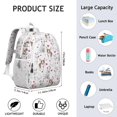 thumbnail image 6 of Bull Terriers and Hearts Backpack for School,Cute School Bag,Schoolbag with Adjustable Shoulder Straps & Padded Back,15"x11.42"x5.5", 6 of 6
