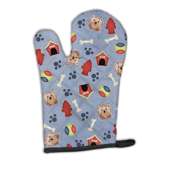 Carolines Treasures BB3983OVMT Dog House Collection Yorkie Yorkishire Terrier Oven Mitt Large multicolor
