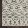 thumbnail image 5 of 2â€™ x 10â€™ Ivory and Gray Geometric Runner Rug, 5 of 5