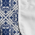thumbnail image 4 of Moroccan Microwave Oven Cover, Floral Inspired Classical Oriental Damask Repeating Simplistic Print, Water Resistant Organizer with Pockets Kitchen, 36" x 12", Off White Dark Sky Blue, by Ambesonne, 4 of 4