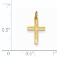 thumbnail image 2 of 14K Yellow Gold Floral Cross Charm, 2 of 2