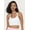 White, variant on HSIA Wireless Medium Impact Women's Strappy Cross Back Padded Sports Bra,White