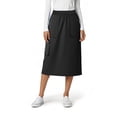 thumbnail image 3 of Medichic Women's Cargo 5-Pocket Scrub Skirt – 34" Length, Knit Waist, Flex Fabric, Black XS, 3 of 4