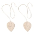 thumbnail image 1 of Shisuyan 2Pcs Curtain Tiebacks Rope Woven Leaf Shape Window Curtain Tie Back Home Decor, 1 of 8