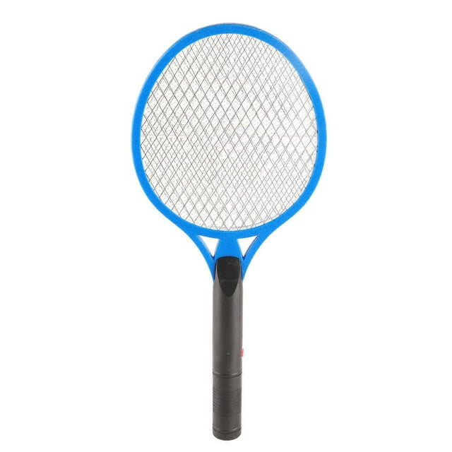 Professional Electric Fly Swatter Triple Layer Large Mesh Mosquito Killer for Home Camping Outdoor Blue
