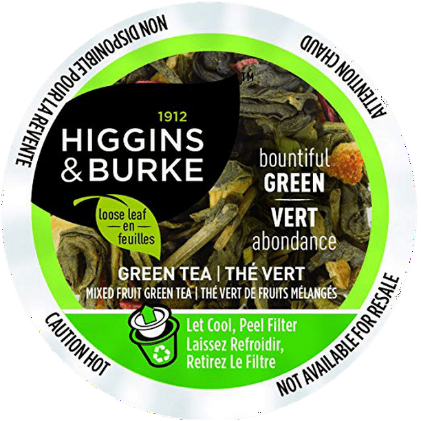 Higgins & Burke BOUNTIFUL GREEN Tea, 24 Pack for Keurig Machines