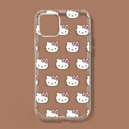 K-Kitty Cartoon H-Hello Phone Case For iPhone 11 12 Mini 13 14 Pro XS Max X 8 7 6s Plus 5 SE XR Transparent Shell