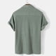 thumbnail image 4 of Camisas de verano KIHOUT para hombre, liquidación, moda de verano para hombre, camisas casuales de manga corta con botones en color liso., 4 of 4