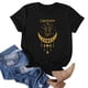 thumbnail image 2 of Gibobby Camisetas Mujer Baratas Manga Corta Mujeres Casual Impresión Manga Corta Cuello Redondo Camiseta Suelta Blusa Tops(Negro,M), 2 of 4
