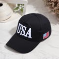 thumbnail image 5 of Trump 2024 Sombrero de EE. UU. Gorra de béisbol de moda Gorra transpirable para las elecciones del presidente Sombrero bordado para papá Sombrero Trump para deportes al aire libre, 5 of 5