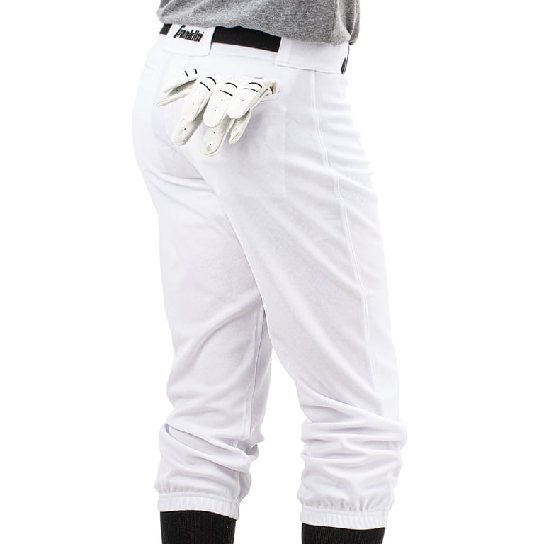 Franklin Sports Youth Baseball Pants, White, XS, Durable Polyester