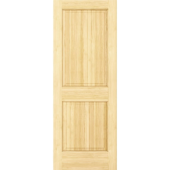 Frameport Paneled Solid Manufactured Wood Unfinished Colonial Slab Standard Door
