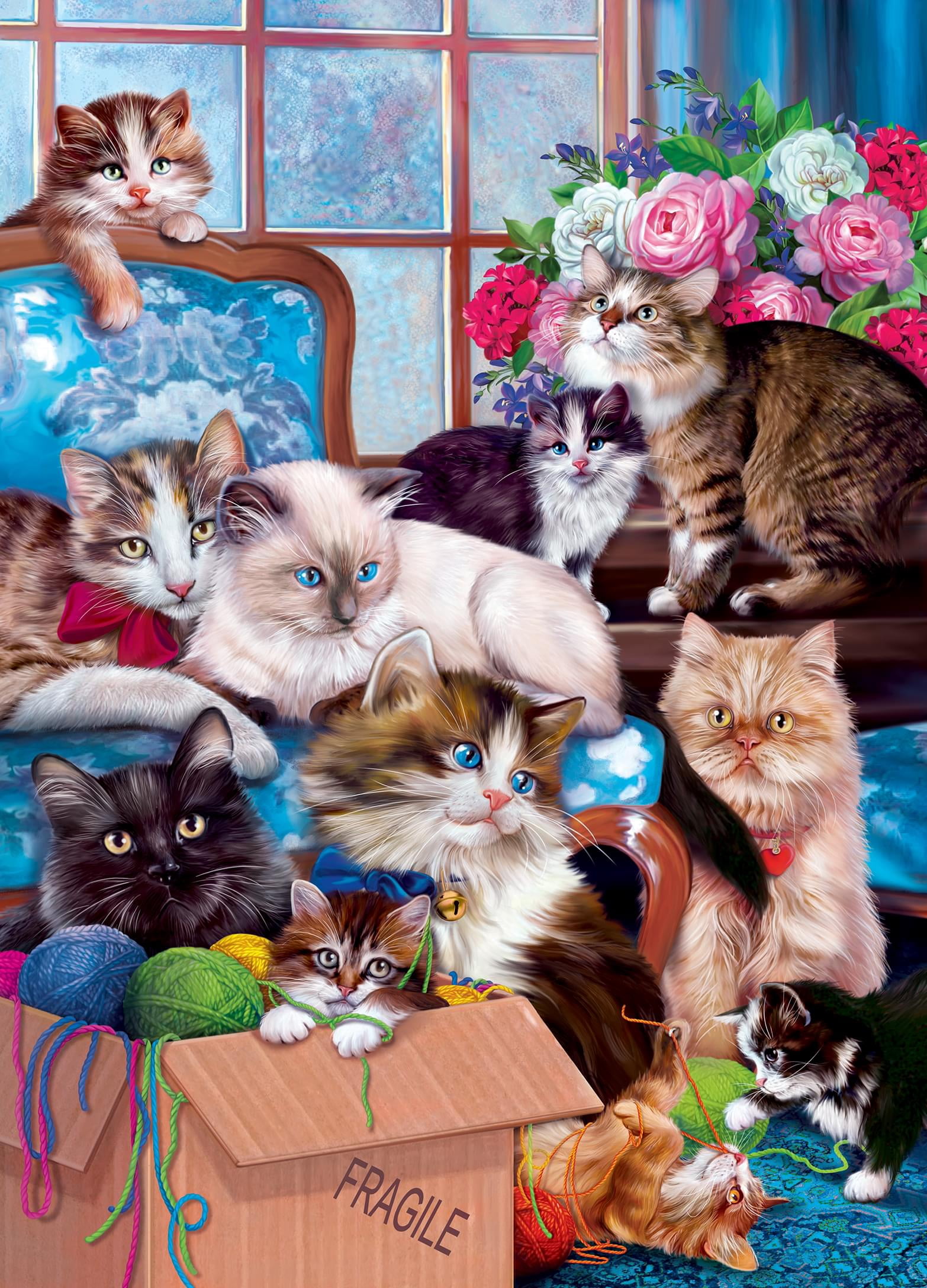 MasterPieces 1000 Piece Jigsaw Puzzle - Trouble Makers - 19.25"x26.75"