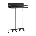 thumbnail image 1 of Toallero de pared, soporte para toallas de baño con ganchos, moderno estante vertical de metal que ahorra espacio, organizador de toallas enrolladas, 1 of 9
