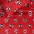 thumbnail image 4 of South Carolina Gamecocks Sheet Set Red Polyester Sports & Collegiate King 299 and Below,300 - 499, 4 of 5