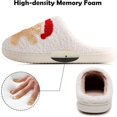 thumbnail image 2 of Pantuflas con cara sonriente para mujer y hombre, pantuflas de casa estilo retro, cómodas, cálidas y esponjosas, para invierno, interiores y exteriores, para Navidad (44-45), 2 of 4
