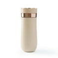 thumbnail image 1 of All-in-One French Press Travel Coffee Mug, 12oz Insulated Stainless Steel Coffee Maker and Tumbler for Hot & Cold Brew, Portable & Leak-Proof for Commuting, Camping, and Office, 1 of 19