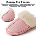 thumbnail image 3 of BERANMEY Women's Fuzzy Memory Foam Slippers Ultra Plush Warmth Memory-Foam Support & Stylish Cozy Design Non-Slip Rubber Sole Indoor & Outdoor House Slippers for Women Perfect Christmas Gift, 3 of 8