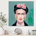 thumbnail image 3 of Giant Art Canvas  20x20 Frida Framed in Pink, 3 of 3