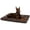 Brown, variant on Washable Dog Bed Mat Ultra Soft Dog Crate Pad Comfy Fluffy Pet Kennel Beds Sleeping Mattress for Large Jumbo Medium Small Dogs, 35 x 22 Inch, Gray