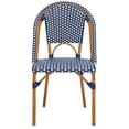 thumbnail image 3 of SAFAVIEH California Outdoor Patio Side Chair, Navy/White/Natural, Set of 2, 3 of 12