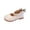 White, variant on CUZIBR Toddler Kids Girls Dress Shoes Elegant Mary Jean Solid Color Pearl Bow Hook And Loop Ankle Strap Flat Sole Stylish Dressy Lightweight Wedding Party Princess Shoes,Black,2-2.5 Years