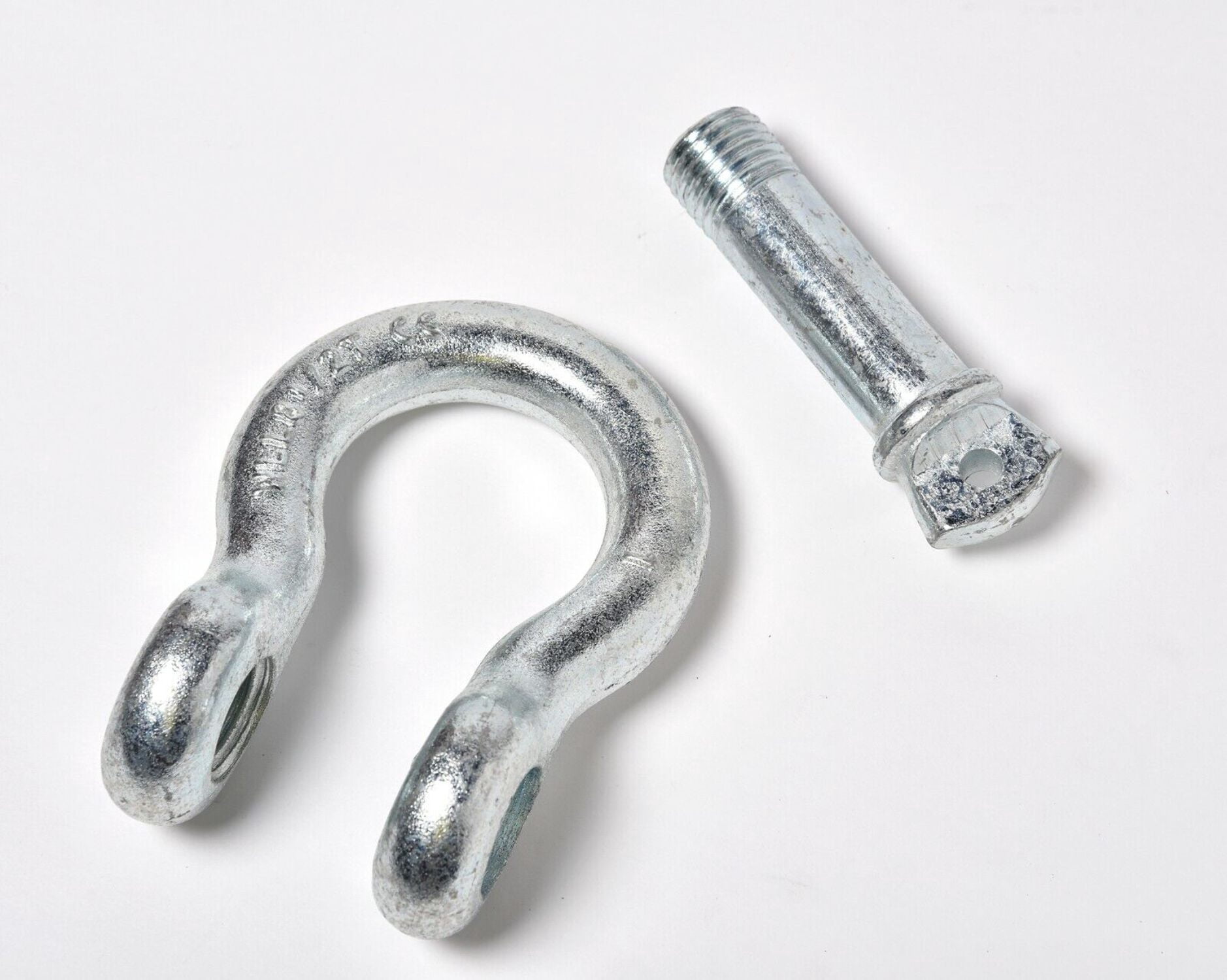 4x 1" Galv D Ring Bow Shackle Screw Pin Clevis Rigging Towing WLL 8.5Ton 18500lb