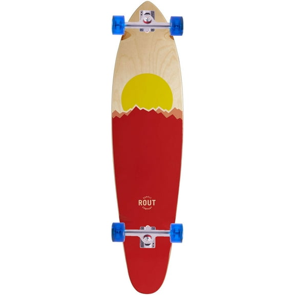 Rout Peaks Kicktail Longboard Complete